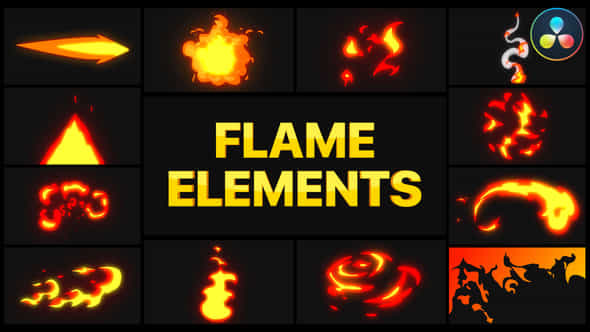 Flame Elements - VideoHive 38397538