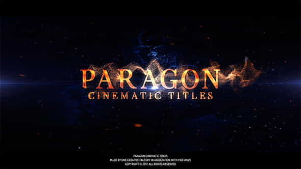 Paragon Cinematic Titles - VideoHive 19421255