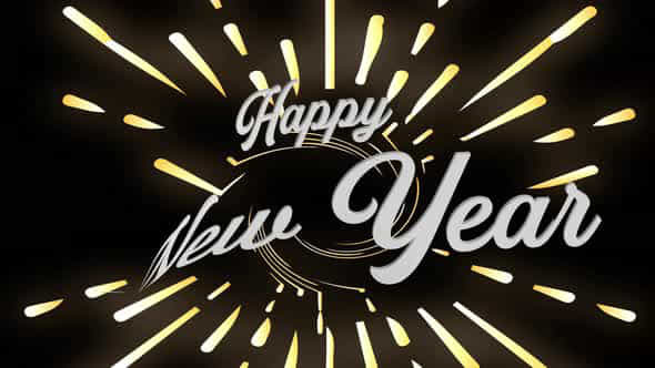 Happy New Year Celebration Text Animation - VideoHive 49111150