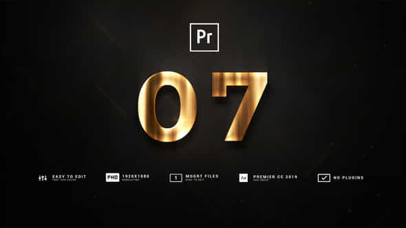 Aspect Countdown 10In1 Style Luxe Backgrounds Mogrt - VideoHive 57029097