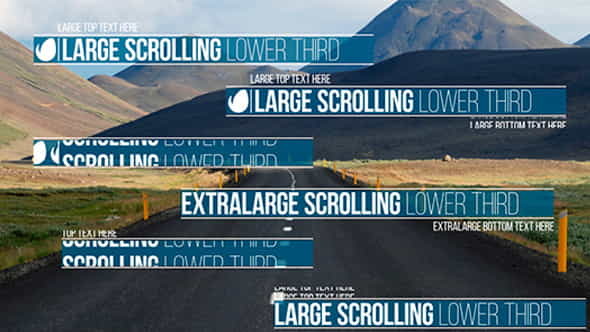 Scrolling Lower Third - VideoHive 10303024