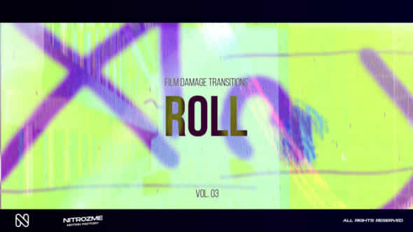 Film Damage Roll Transitions Vol 03 - VideoHive 50469653