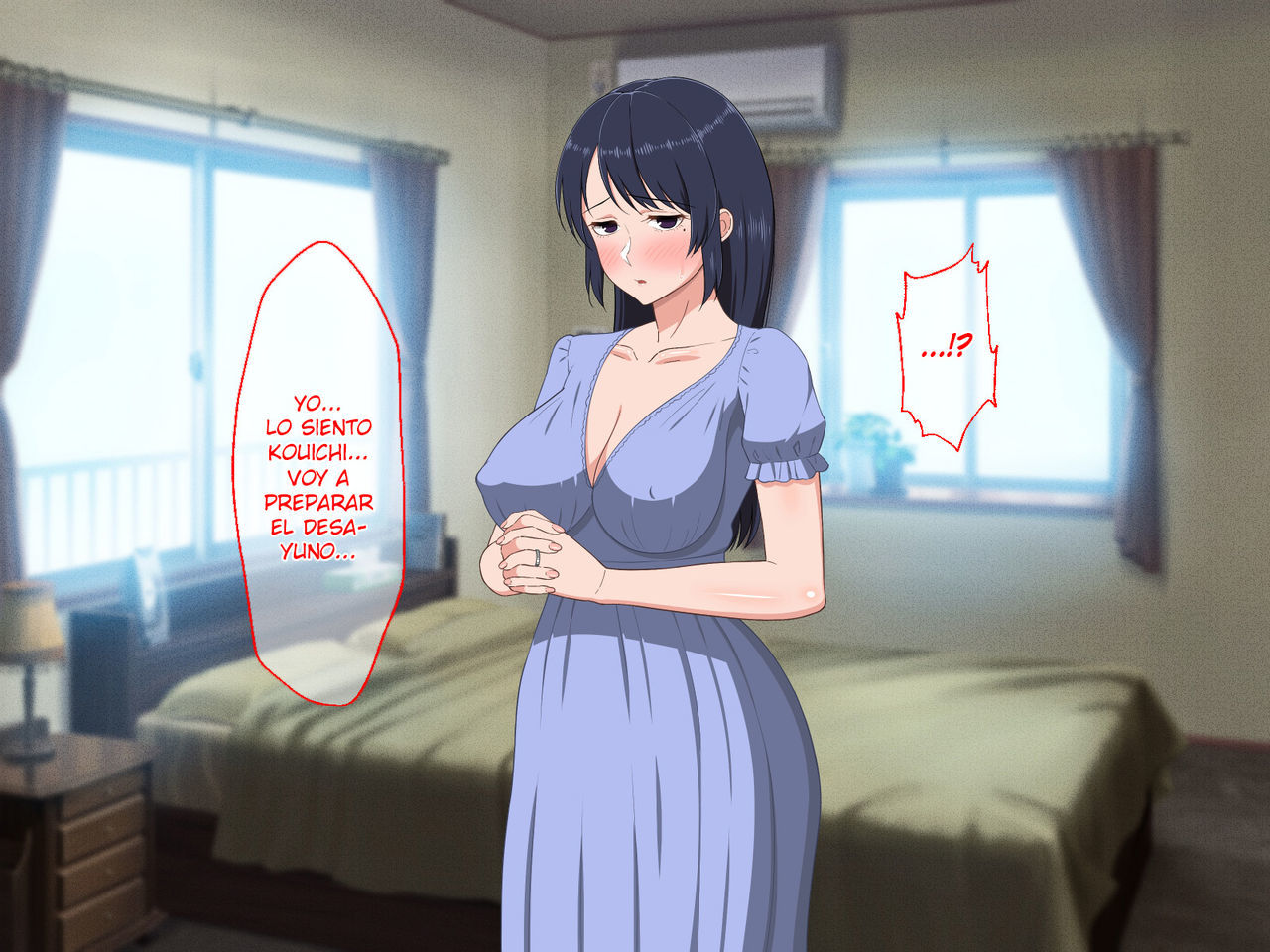 [Haruharutei] Sabishigari Bijin Haha wa Musuko to no Aiyoku Sex ni Oboreru [Spanish]