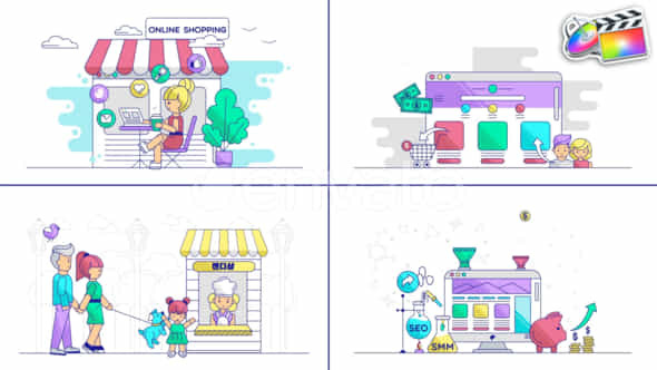 Shopping And Finance Eplainers For Fcpx - VideoHive 51164324