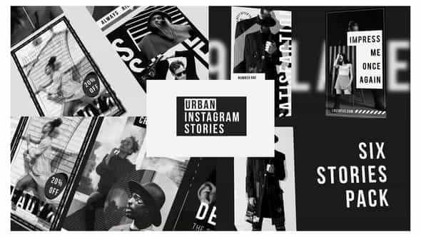 Urban Stories Instagram Black - VideoHive 28198806