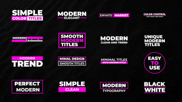Modern Titles - VideoHive 44913984