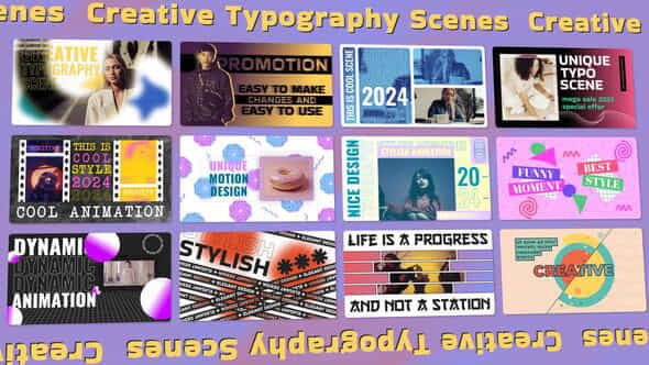 Creative Typography Scenes - VideoHive 49604229