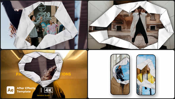 Paper Unfold Transition - VideoHive 58267080