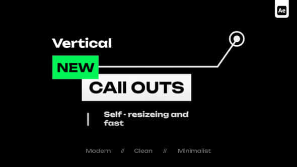 Vertical Call Outs - VideoHive 59411439
