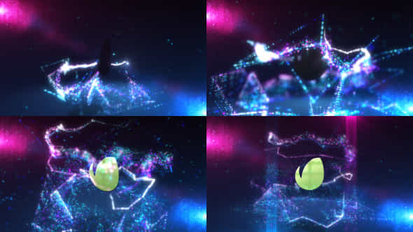 Glowing Particles Logo Reveal 19 - VideoHive 17765840