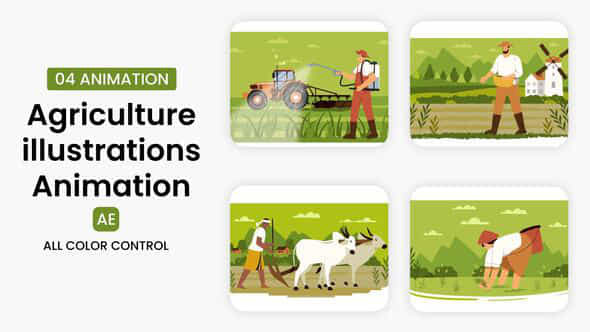 Agriculture Illustrations Scene - VideoHive 56091360