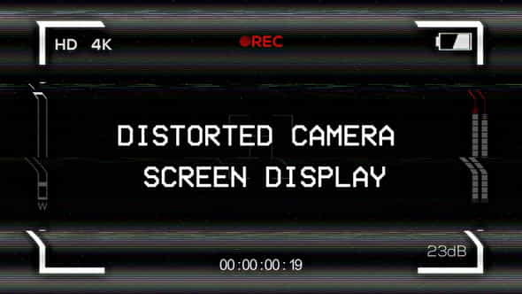 Distorted Camera Screen Display - VideoHive 21863483
