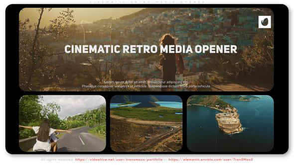 Cinematic Retro Media - VideoHive 47148301