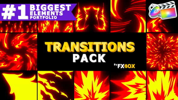 Fire Transitions | FCPX - VideoHive 26283731