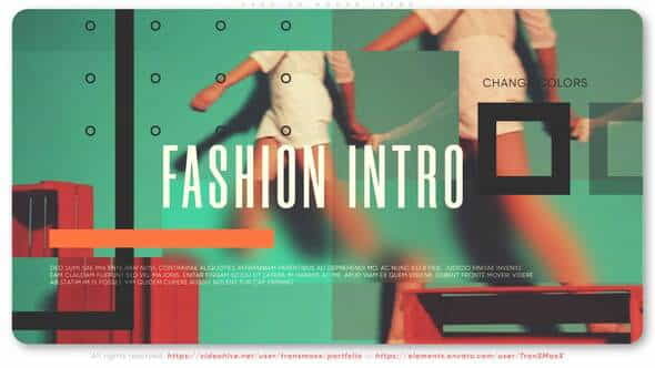 Fashion House Intro - VideoHive 29572928