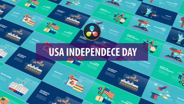 USA Independence Day Animation | - VideoHive 32600925