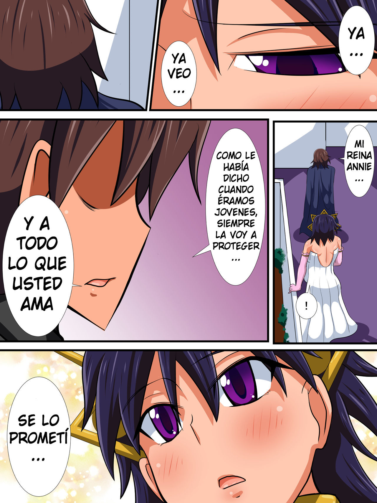 [Haneinu] Osananajimi no Onna Kishi ga Oujo ni Naru Made Kouhen [Spanish] [Yumrod]
