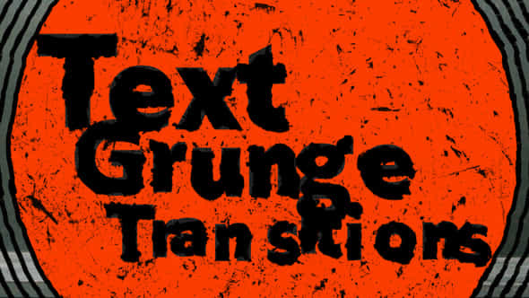 Text Grunge Transitions - VideoHive 57787232