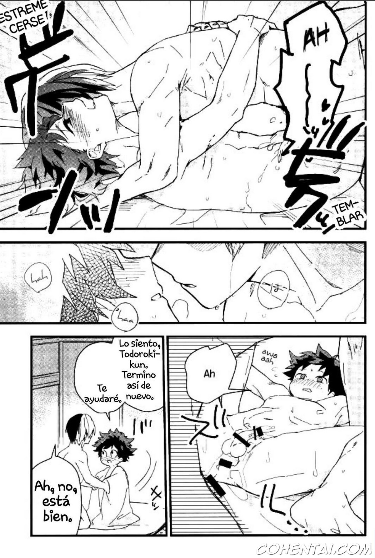 Midoriya-kun to Todoroki-kun ga Taiiku Souko de xxx suru Hon (Boku no Hero Academia) xxx comics manga porno doujin hentai español sexo 