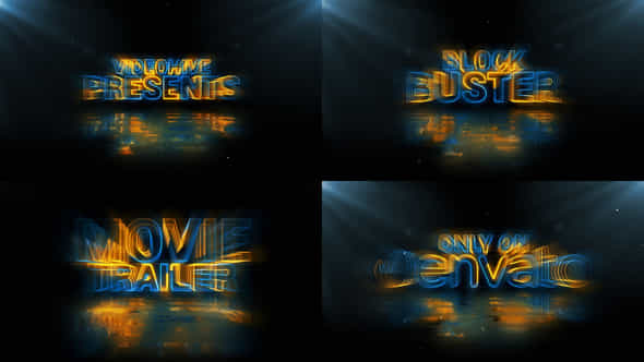 Neon Cyber Movie - VideoHive 31370795