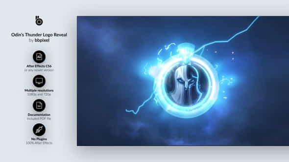 Odins Thunder Logo Reveal - VideoHive 25024629