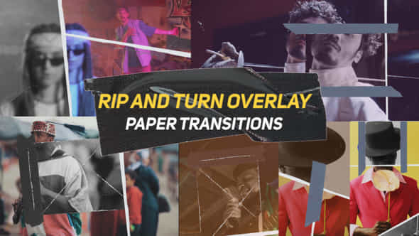 Vertical And Horizontal Paper Transitions V2 - VideoHive 56880342