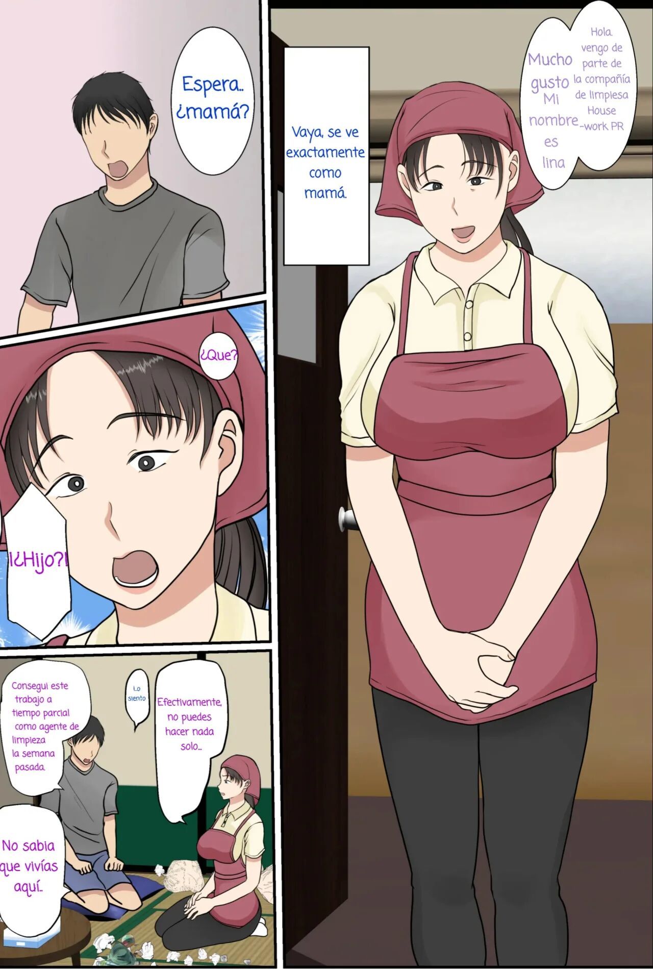 [Benii Kenkyuujo] Zoku Kaseifu Yondara Haha ga Kita [Spanish] [La Blu Rubia]