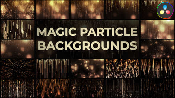Magic Particle Backgrounds For Davinci Resolve - VideoHive 48998684