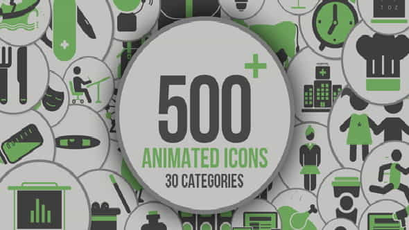 Animated Icons 500+ - VideoHive 21005179