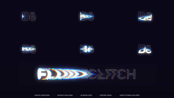 Fluid Glitch Reveal - VideoHive 35044334
