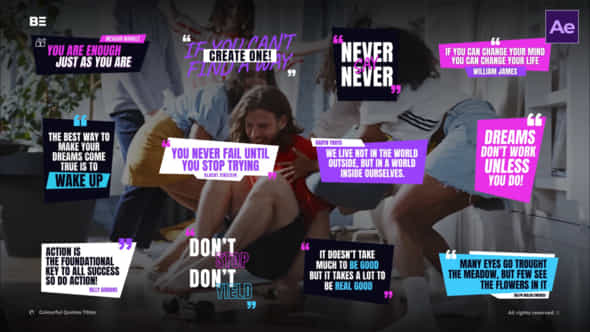 Colourful Quotes Titles Ae - VideoHive 56213028