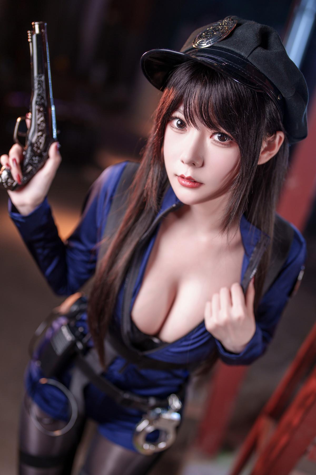 Cosplay 香草喵露露 女警(12)