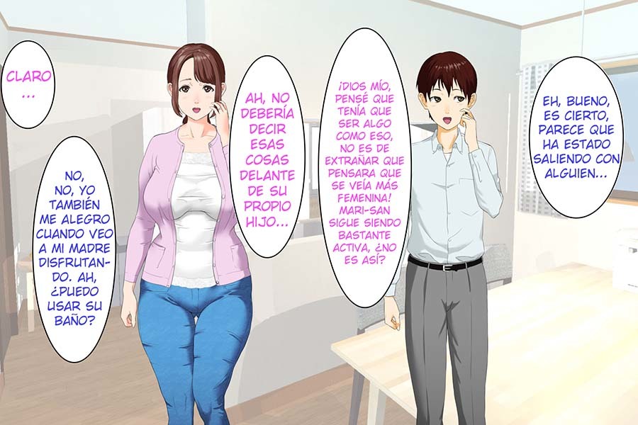 [Hy-dou (Hyji)] Kinjo Yuuwaku Daisandan <Tomodachi no Okaa-san Hen> Zenpen [Spanish]