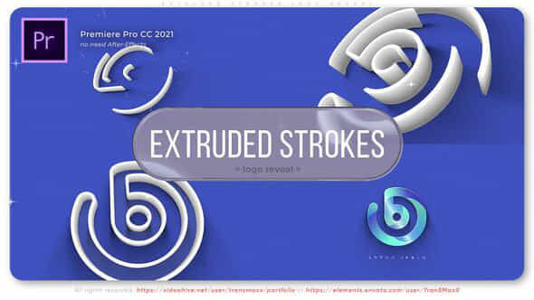 Extruded Strokes Logo Reveal - VideoHive 53368380