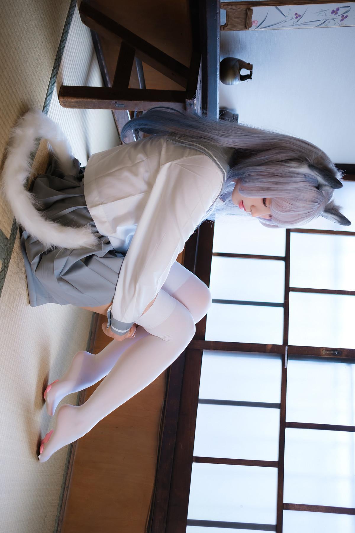 Cosplay ElyEE子 Veranda White Cat緣廊白貓(33)