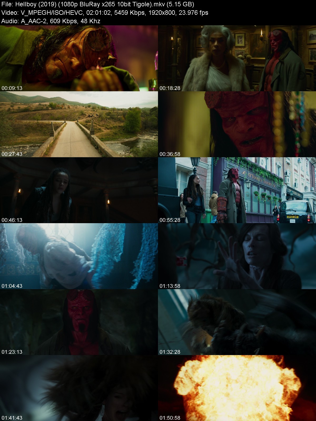 Hellboy (2019) 1080p BluRay x265 HEVC 10bit AAC 7.1 - Tigole