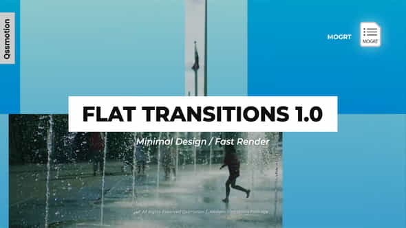 Minimal Flat Transition I MOGRT - VideoHive 30946581