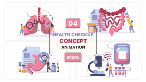 Health Checkup Concept Animation Scene - VideoHive 52949369