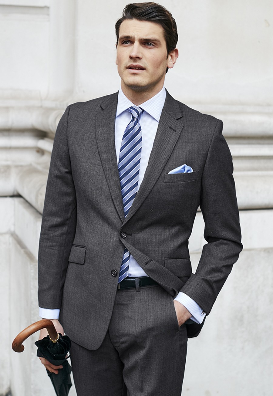 MALE MODELS IN SUITS: SACHA LEGRAND for BROOK TAVERNER