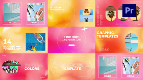 Colorful Animation Typography - VideoHive 48078635