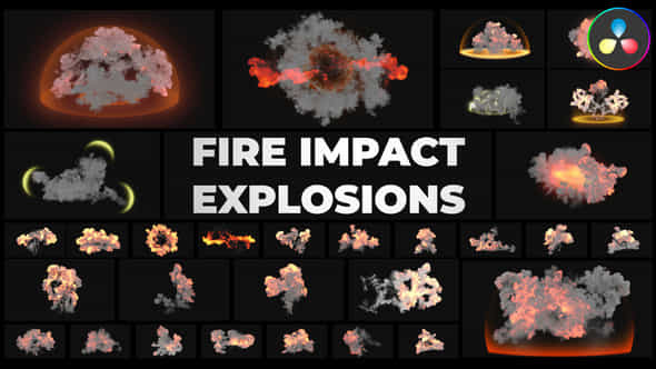 Fire Impact Explosions - VideoHive 44286882