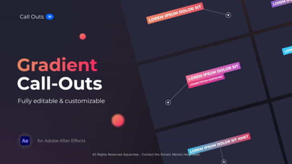 Gradient Call Outs - VideoHive 38197109