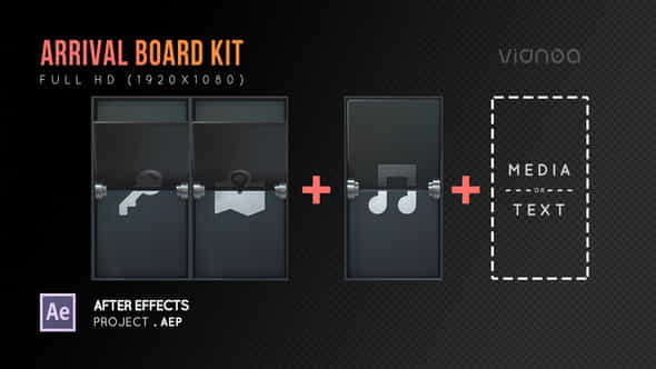 Arrival Board Kit | 3D, Object - VideoHive 21668699