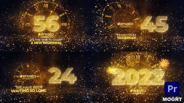 New Year Countdown 2022 MOGRT - VideoHive 35321524