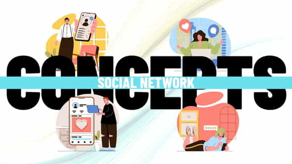 Social network - Scene Situation - VideoHive 34402213