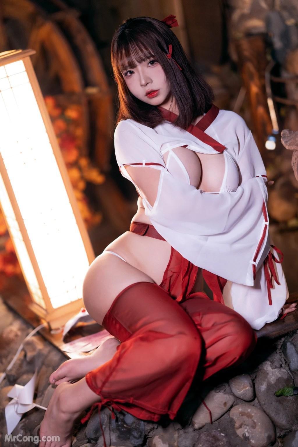 Coser@yuuhui玉汇 No.33: 祝巫神女 (120 photos)(12)