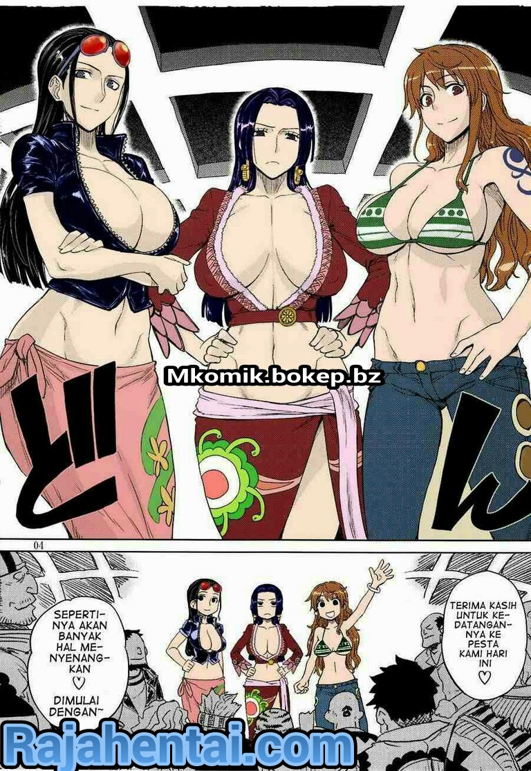Komik Hentai ONE PIECE - Pesta Sex Nami, Robin dan Hancock Manga Sex Porn Doujin XXX Bokep 03
