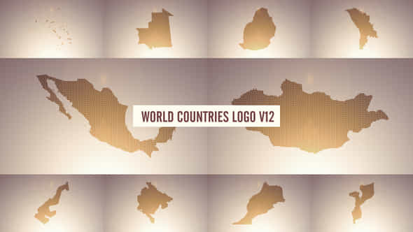World Countries Logo - VideoHive 38987560