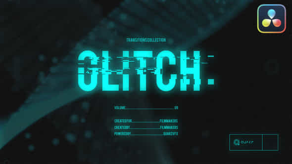 Glitch Transitions For Davinci Resolve Vol 09 - VideoHive 50471081