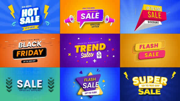 3D Sale Text Effects - VideoHive 53437957